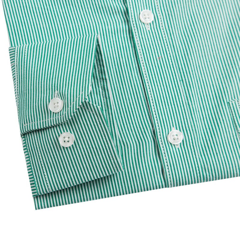 Double Pump Mens Button Down Shirts Cotton Long Sleeve Shirts Regular Fit(SL18B,L) - Image 2